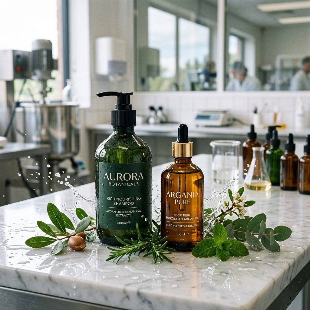 Premium Haircare Actives and Oils Mockup